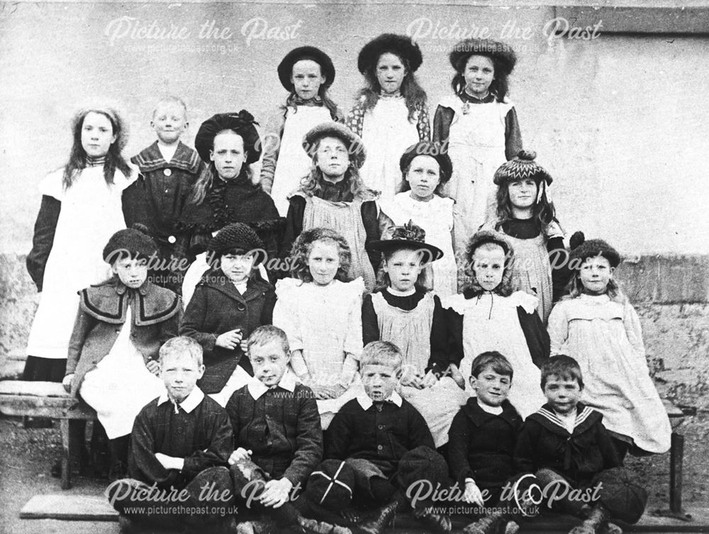 School Group Portrait, Moor Road, Breadsall, 1905