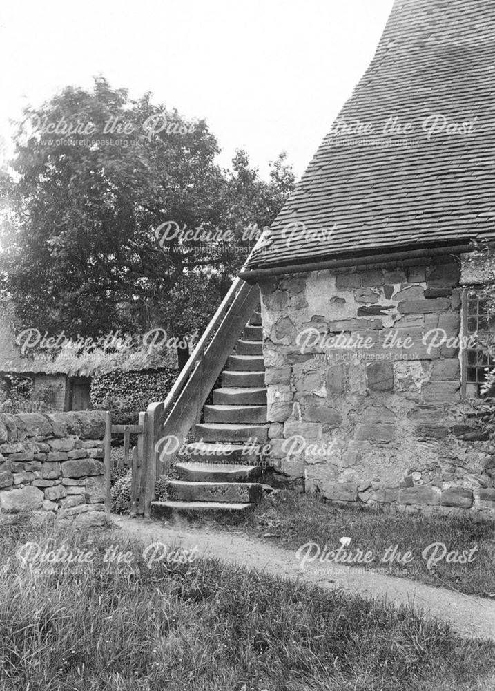 South Side Stairs, All Saints' Church, The Village, Dale Abbey, 1902