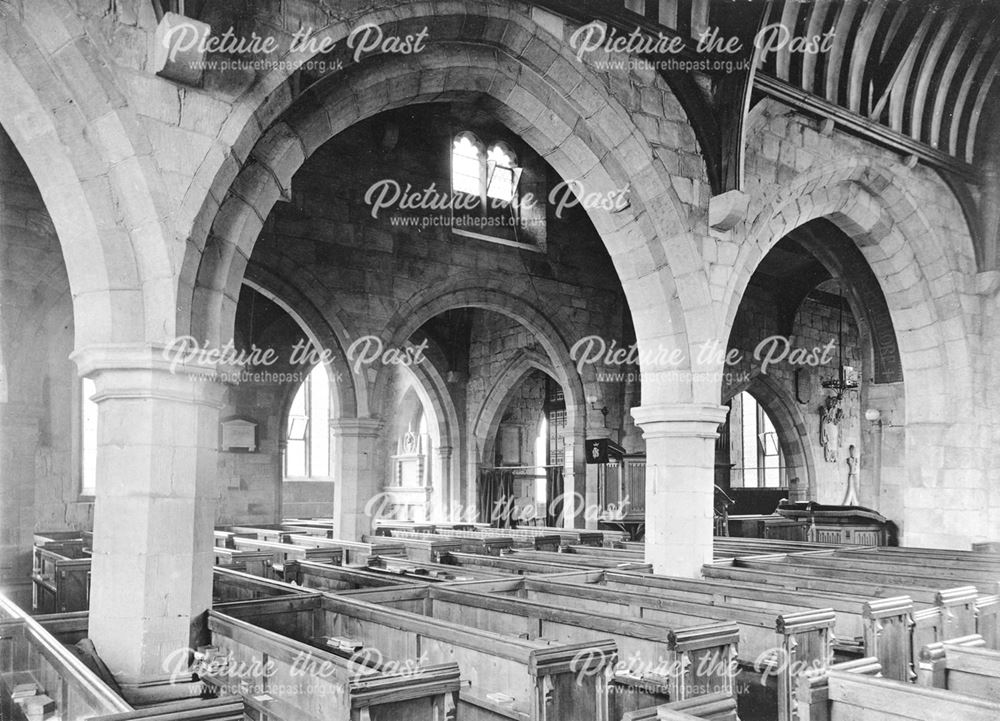 St. Alkmund's Church Interior, Duffield, 1896