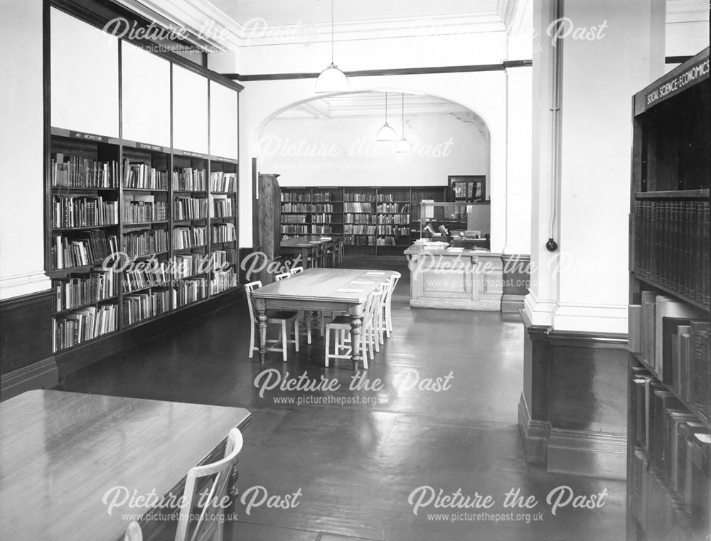 Reference Library, Derby Central Library, Wardwick, Derby, c 1949 ?