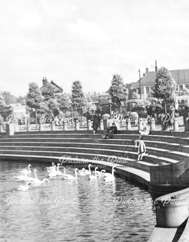 River Derwent, Riverside Gardens, Derby, 1944