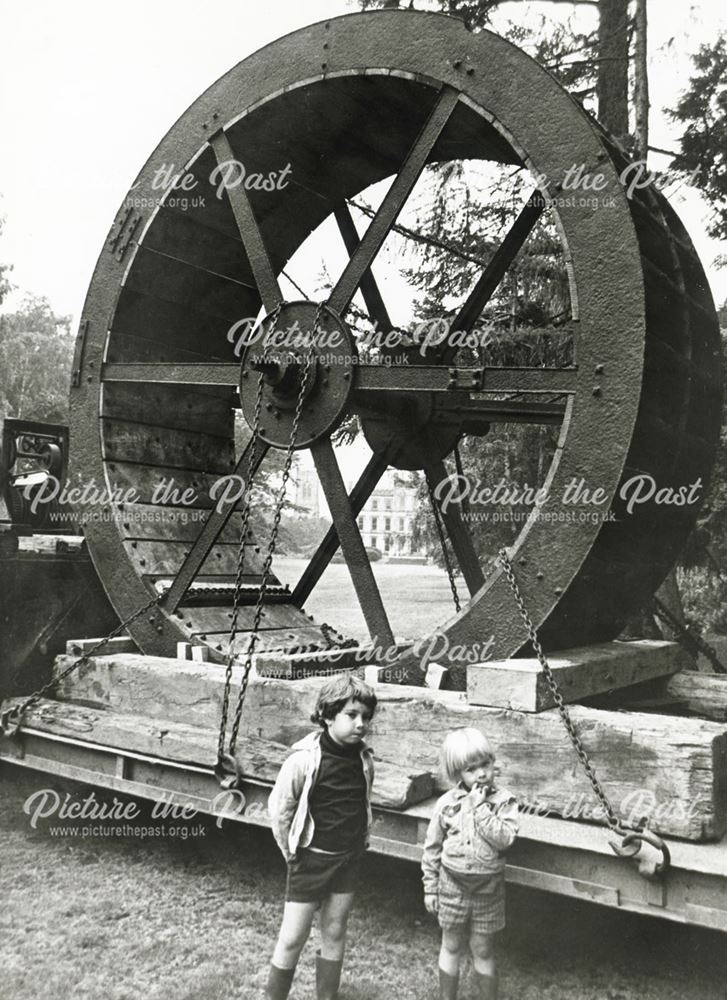 Water Wheel in Transit, Elvaston Castle, Elvaston, 1977