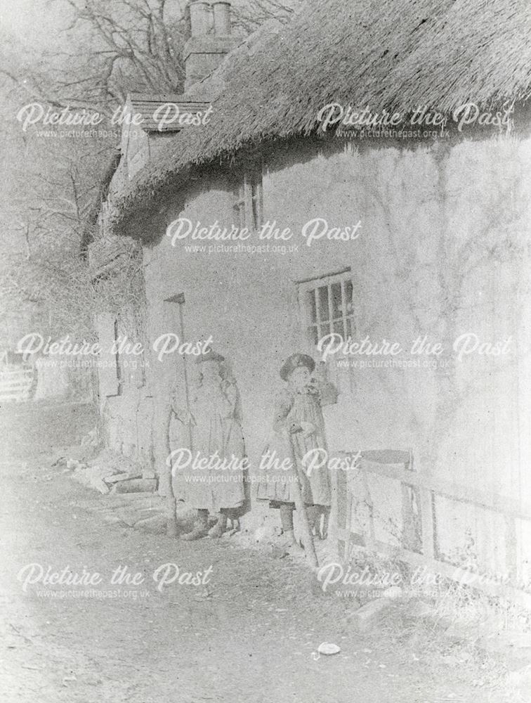 Thatched Cottage, Whittaker Lane, Little Eaton, c 1910?