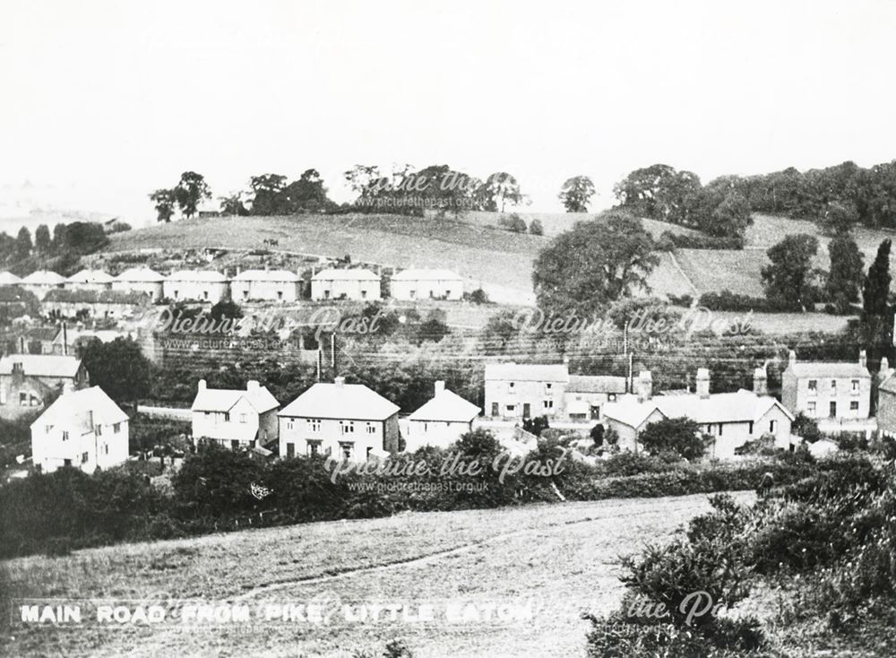 General View of Main Road from Pike, Little Eaton, c 1931