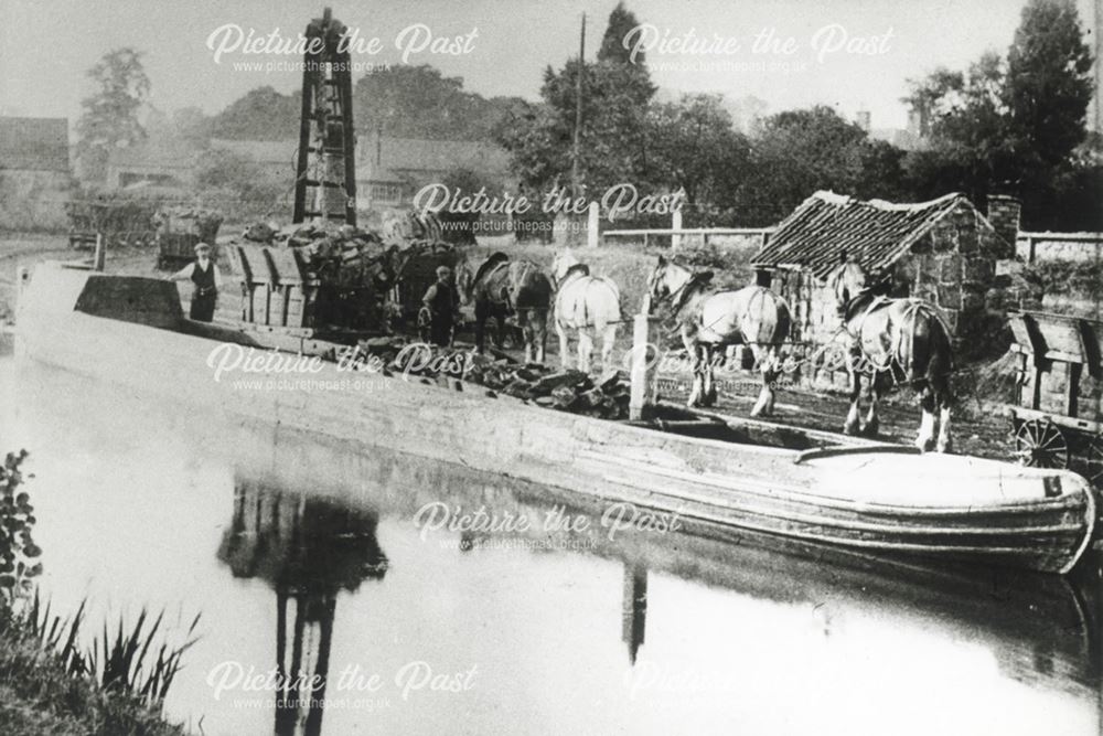 Canal and Barge, Little Eaton, 1908