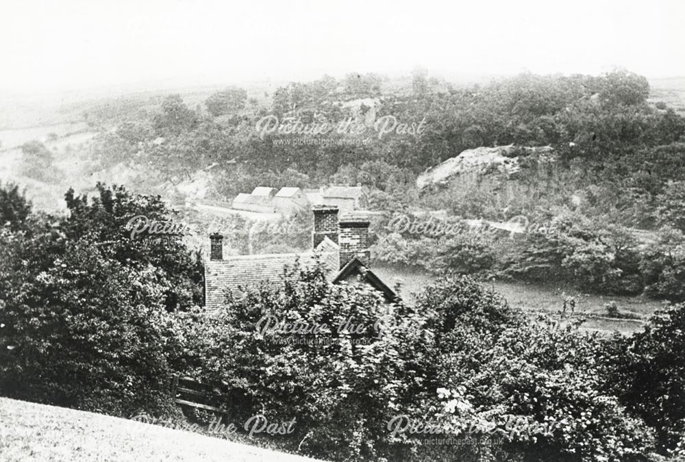 Looking Towards the Quarries from Brindley's Hill, Little Eaton, c 1910