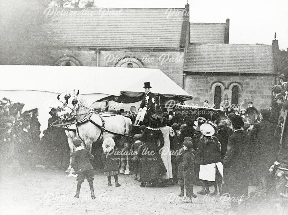 The Wedding of Miss Catts of Outwoods, Little Eaton, 1905