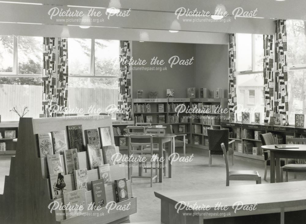 Chaddesden Library Children's section, Chaddesdon Lane, c 1970s