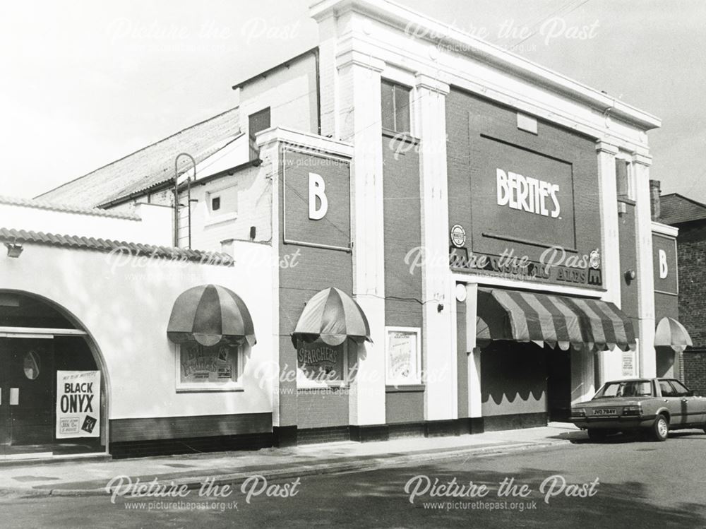 Berties Cabaret Club, Mill Street, Derby, 1980