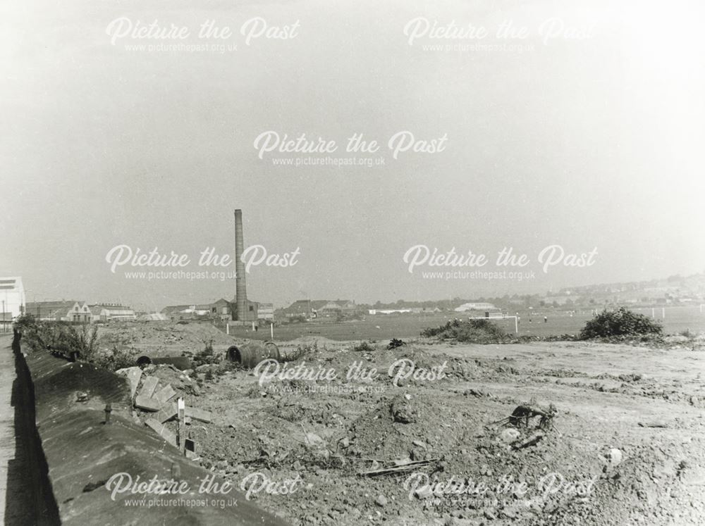 Construction of A61, Stores Road, Derby, 1970