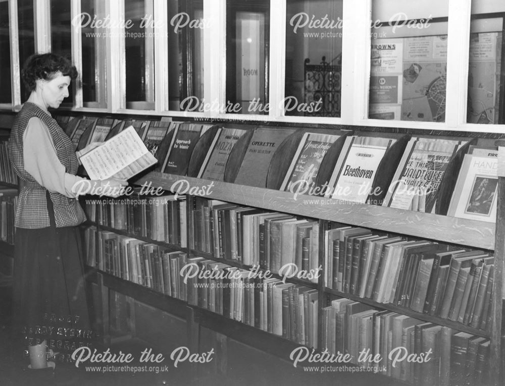 Lending Library Music Section, Derby, c 1949