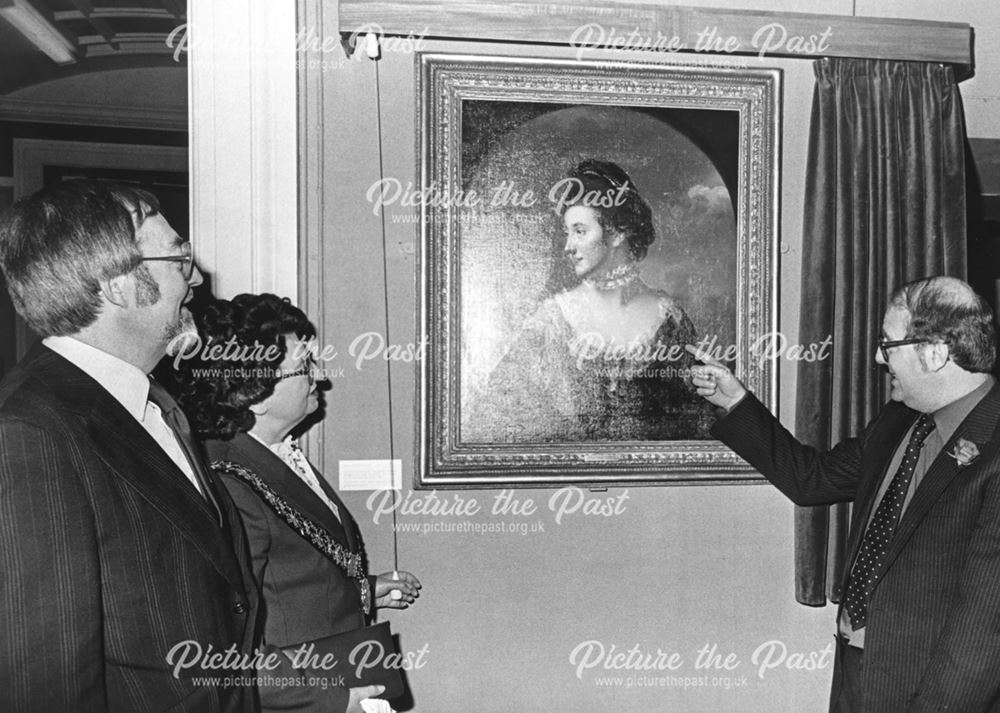 Unveiling of Joseph Wright Painting, Derby Art Gallery, 1983