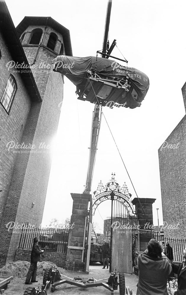 RB211 Engine delivered to Industrial Museum, Derby, 1983