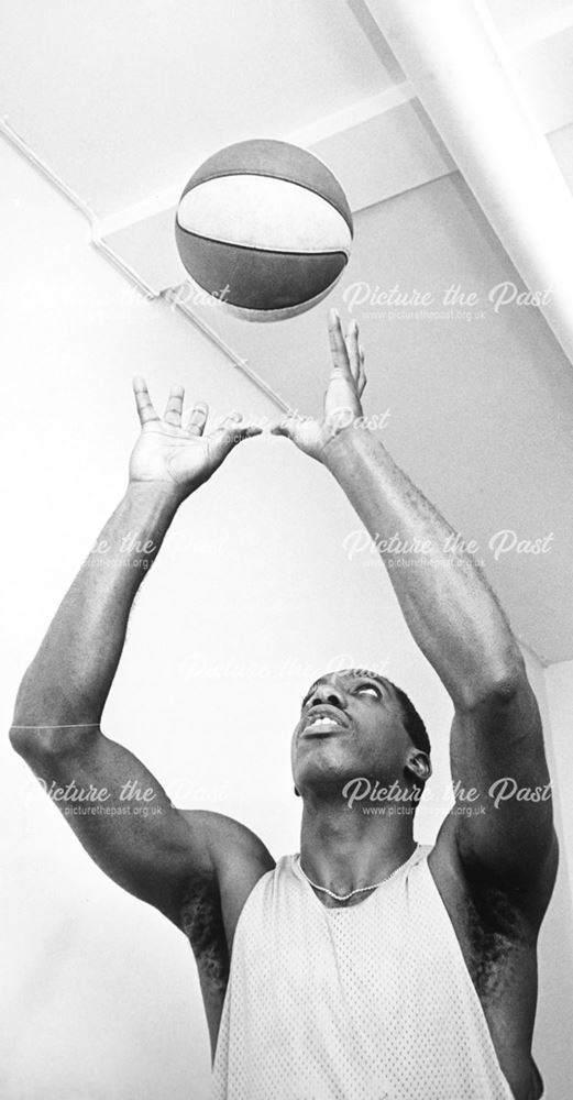 George Branch, England International Basketball Player, Derby, 1982