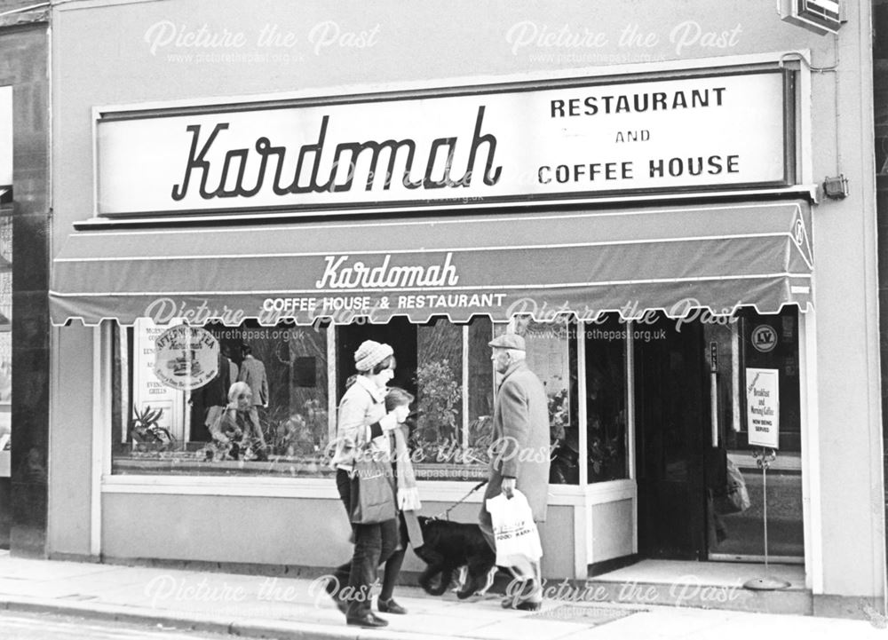 Kardomah Cafe, Corn Market, Derby, 1982