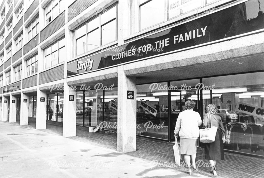 Thrifty Shop Opening, Gower Street, Derby, 1982