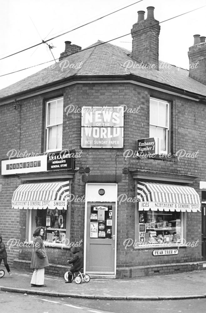 S N andamp; K A Bate, Newsagents, Pear Tree Street, Derby, 1981