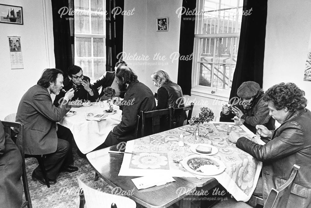 Padley Day Centre showing the dining room during a mealtime