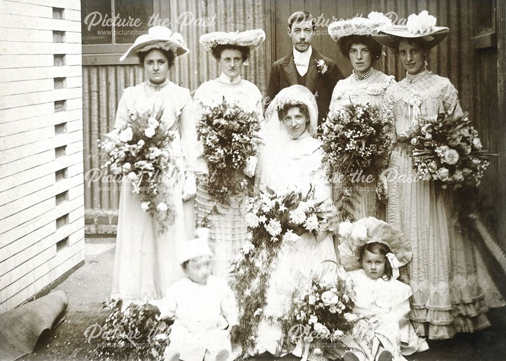 Wedding Party at the Wesleyan Chapel, London Road, Derby, c 1903