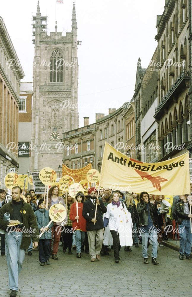 Anti-racism protestors on Irongate