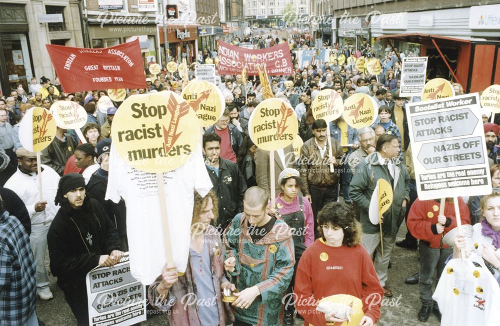 Anti-racism protestors on Irongate