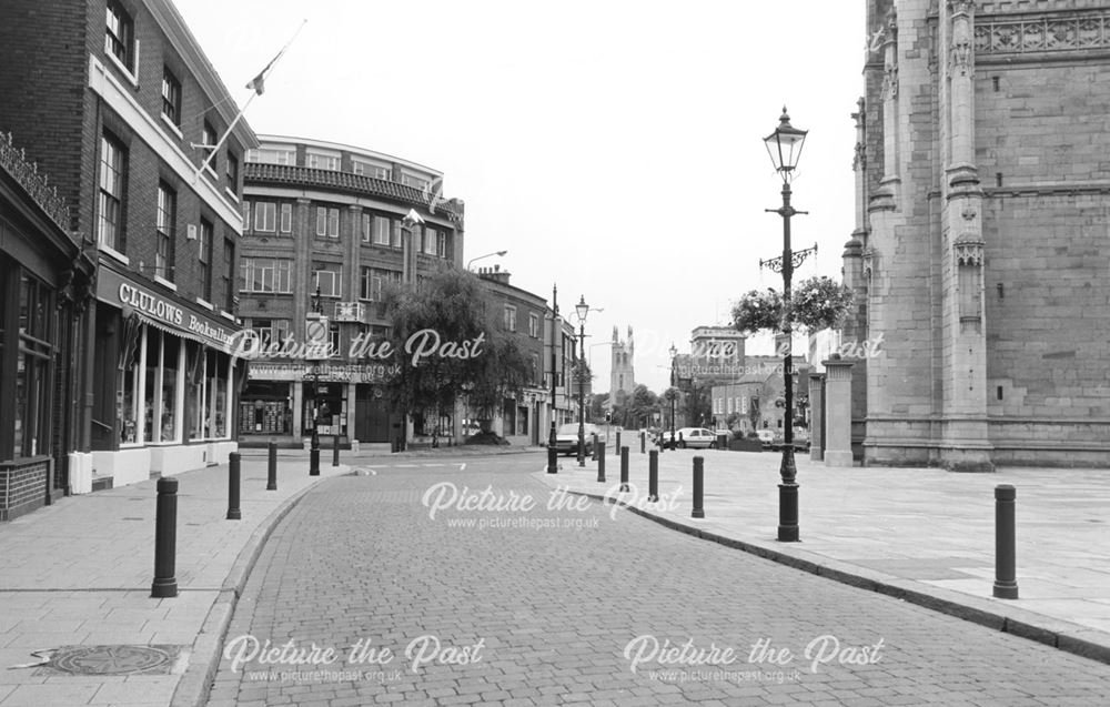 View of Queen Street from Irongate following pedestrianisation