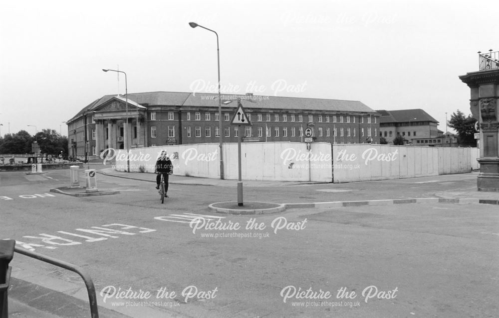 View from the Marketplace towards the Council House during pedestrianisation