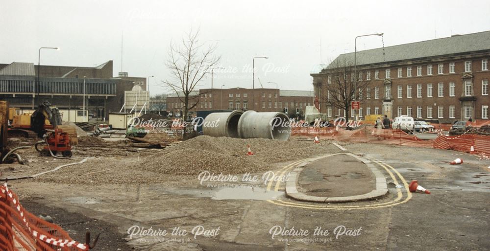 View towards the Council House before excavation of site for proposed hotel