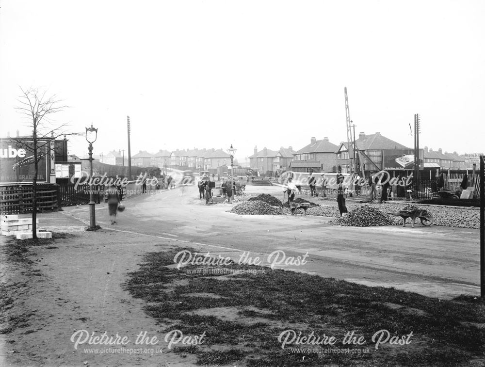 View showing the development of Pear Tree station and bridge