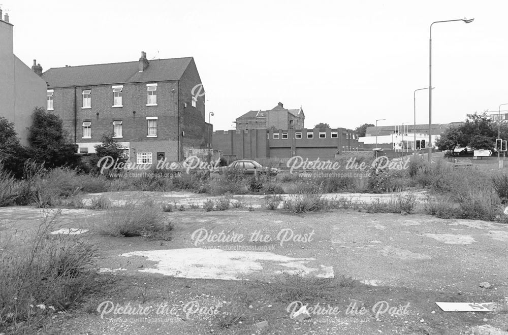 Site of demolished railway viaduct - Brook street