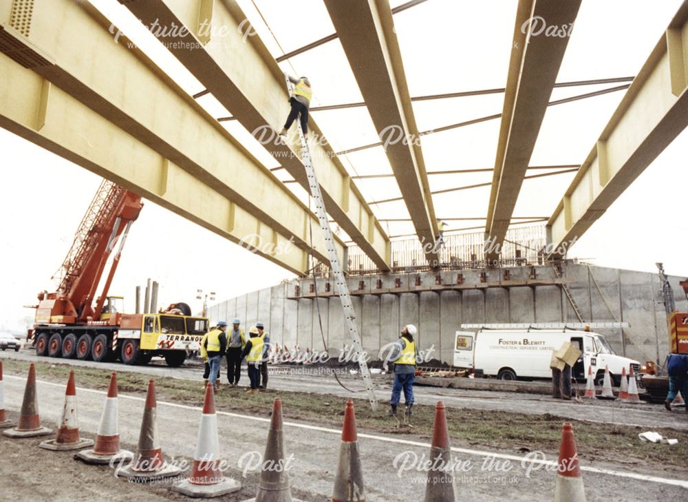 Construction of a bridge over theA38