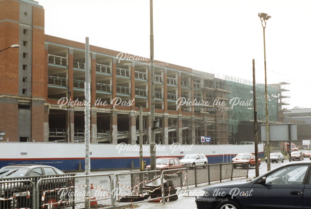 View showing Cockpit car park development