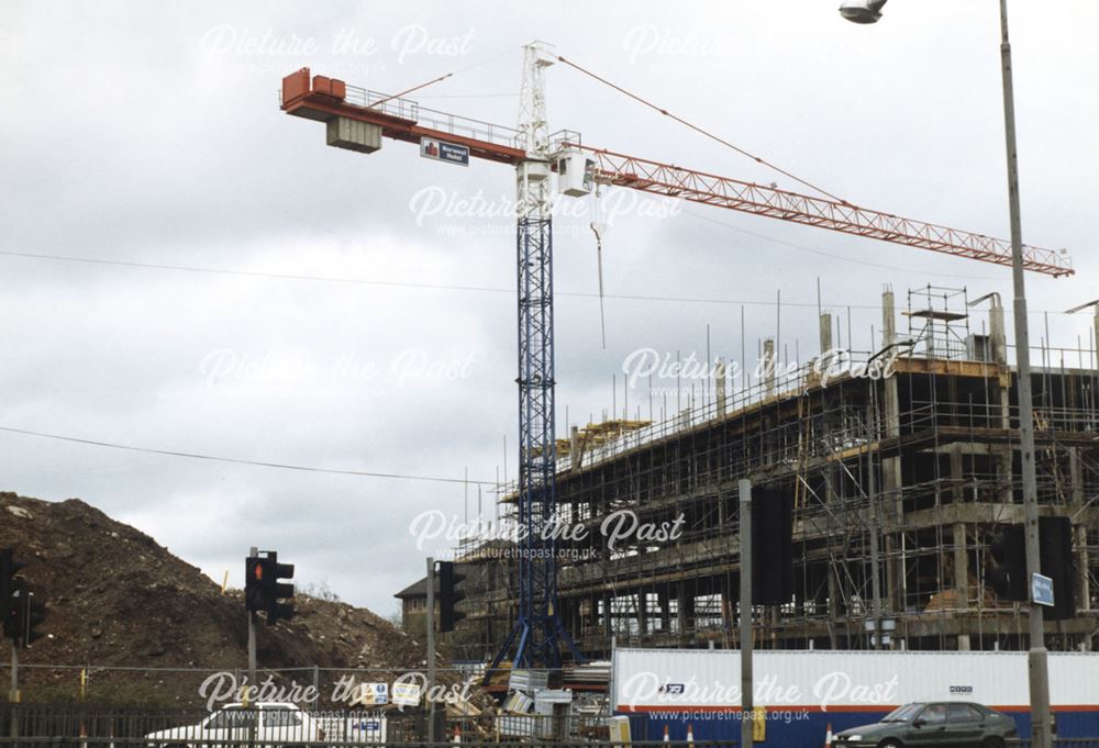 View showing Cockpit car park development