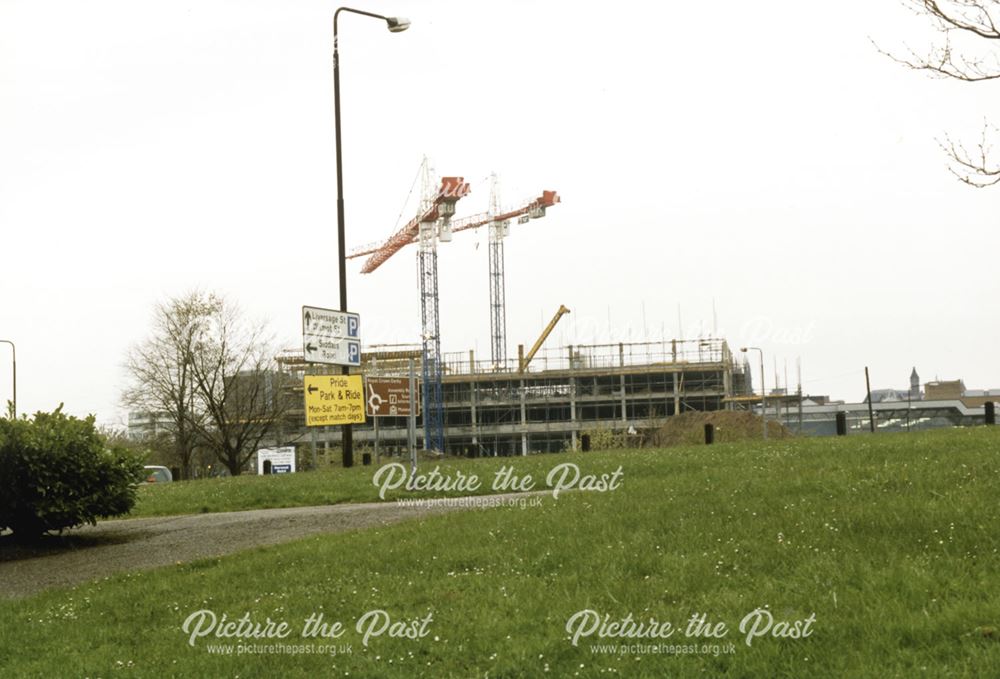 View showing Cockpit car park development