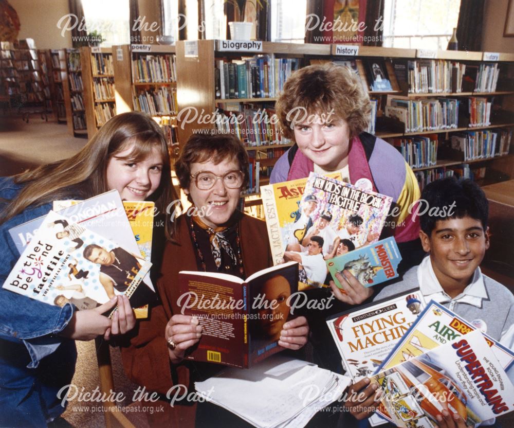 Bemrose School, inside the new library