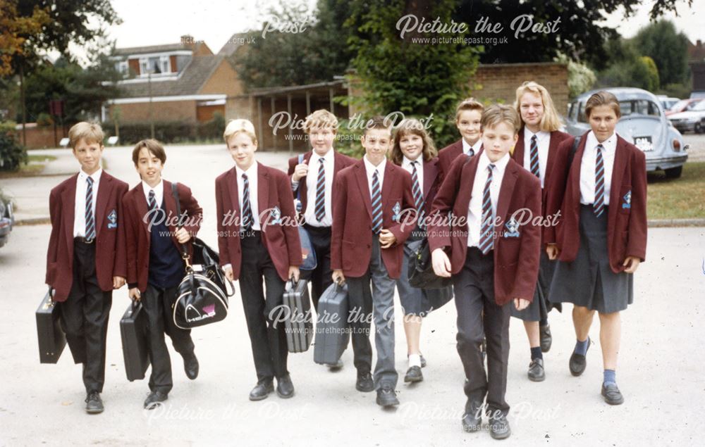 Group of children in school uniform at Ecclesbourne School