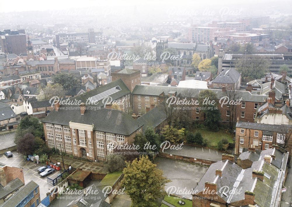 Ariel Photograph of Derby Local Studies Library and Derby City Council Education Offices