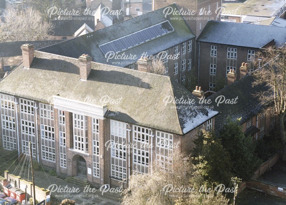 Ariel Photograph of Derby Local Studies Library and Derby City Council Education Offices