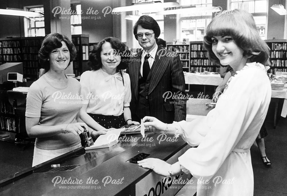 Derby Central Library, demonstration of new system