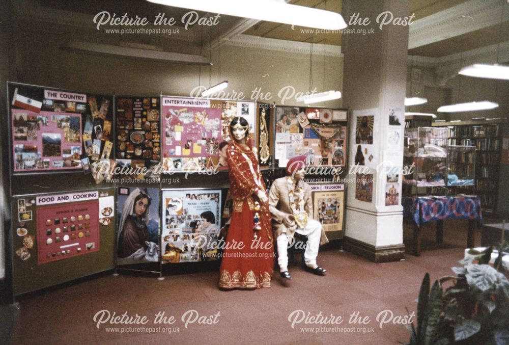 Displays at the Festival of India at Derby Central Library