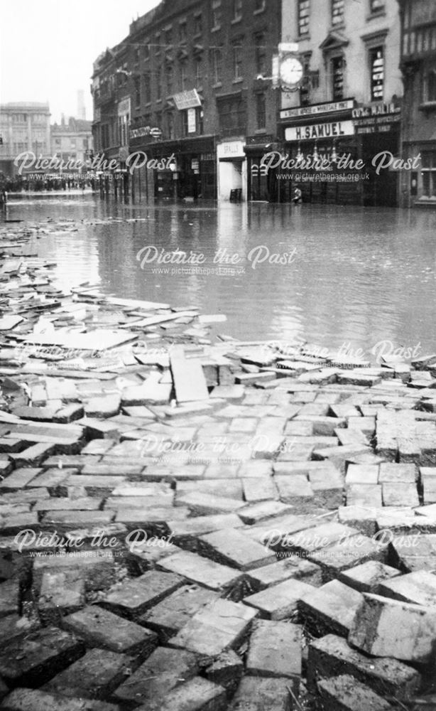 Looking towards Market Place after the flood,1932