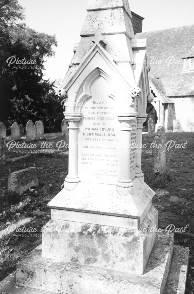 The Nightingale family monument in Wellow Churchyard near Southampton