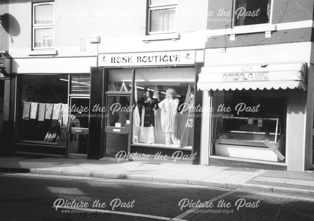 Exterior view of 'Rose Boutique' eastern clothing dress shop