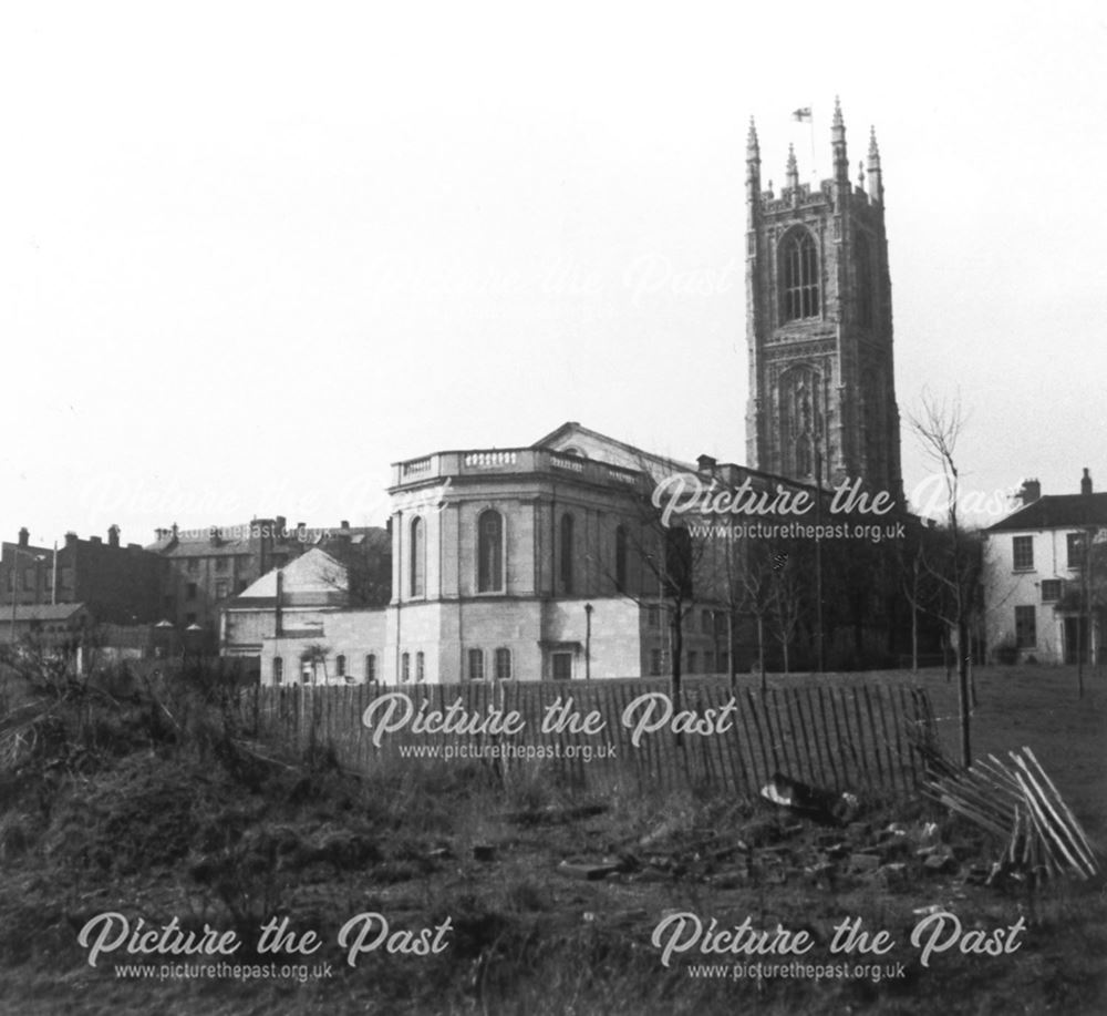 Views of All Saints Cathedral exterior from the east end