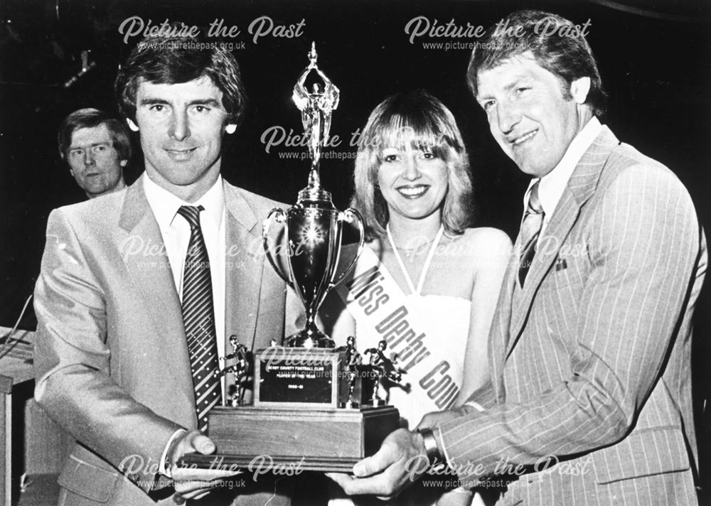 Roger Jones recieves award for winning 1980-1981 player of the year