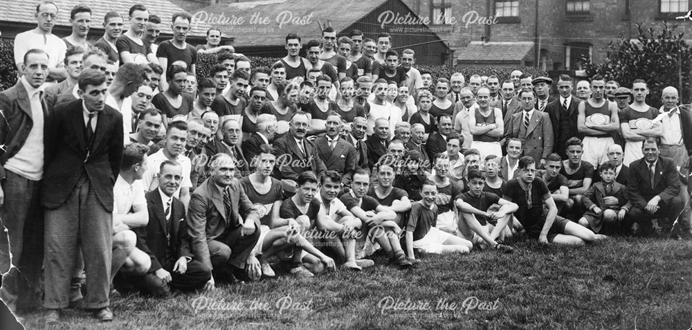 Derby and County Athletic Association Jubilee group of old and young members