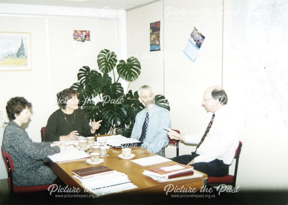 Members of the library management team at Library H.Q