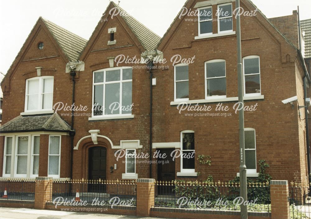 Houses on Burton Road subsequently converted to business premises