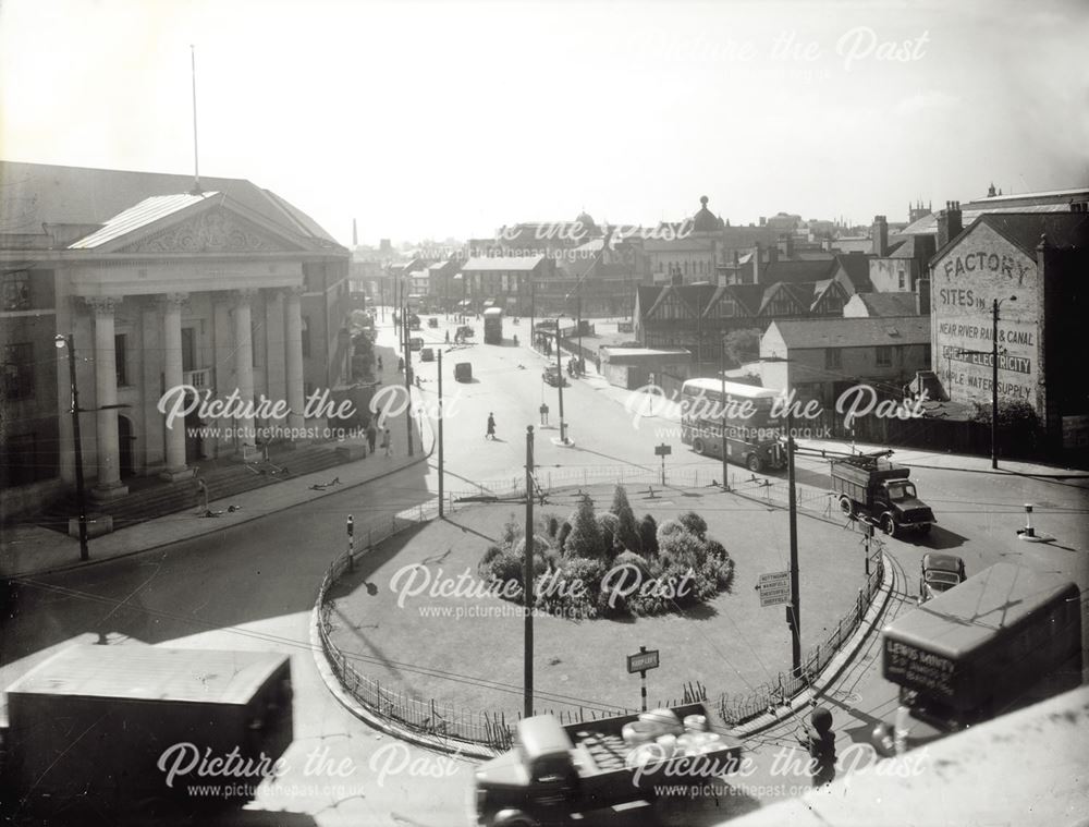 View from balcony of Magistrates Court, Derwent Street