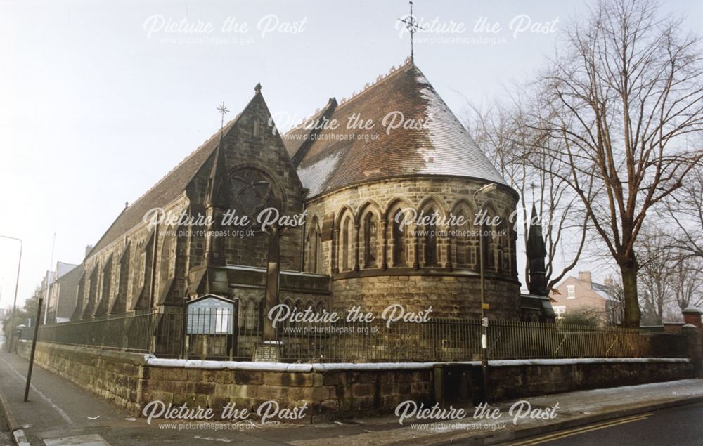 View of St James Church from the corner of Dairy House Road and Cambridge Street